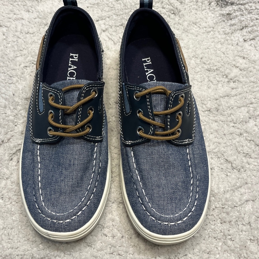 Place Children Denim Blue Boat Shoes size 1